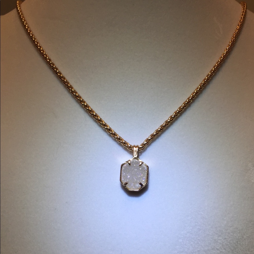 Kendra Scott iridescent Oliver drusy in Rose Gold - Picture 2 of 3